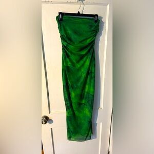 Green Strapless Dress